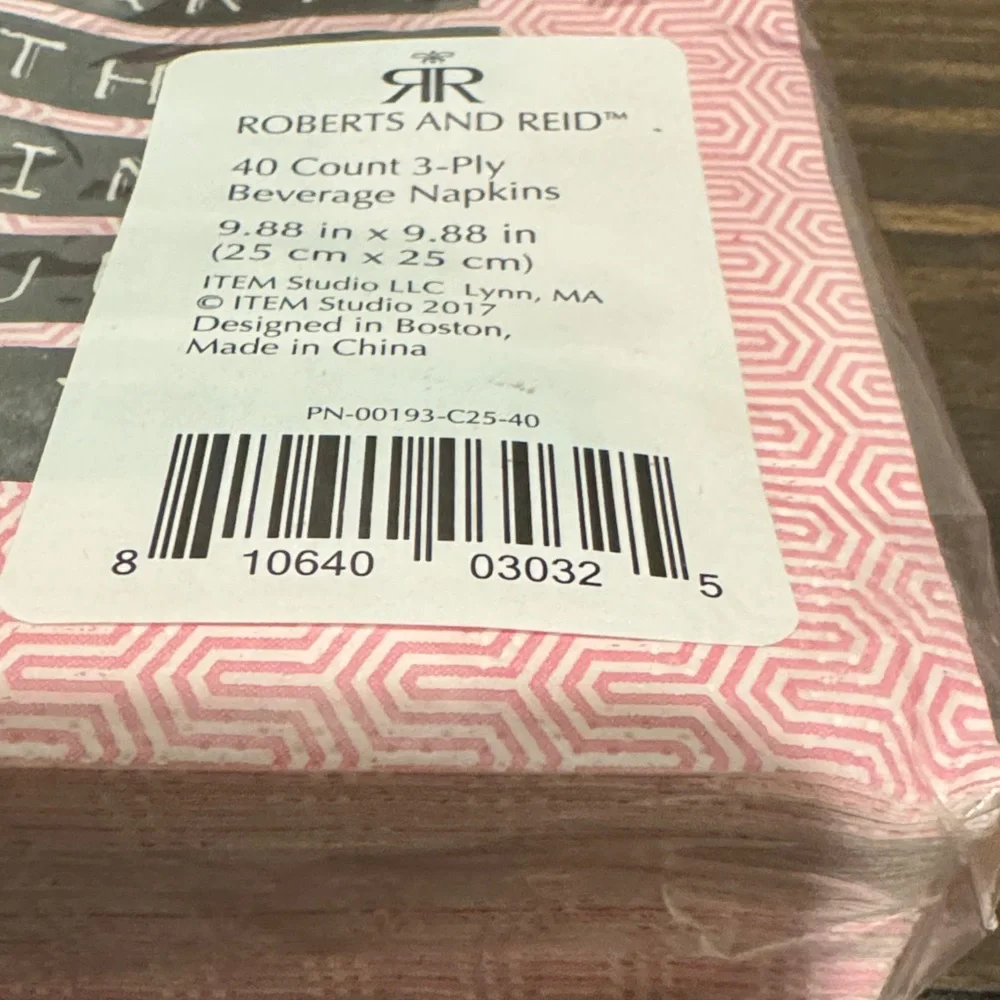 Humorous Pink Party Napkins by [Brand]